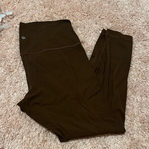 Lululemon Athletica Brown Leggings Size 16
